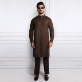 Brown Kurta Pajama - 1647