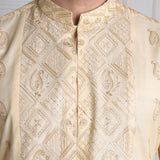 Cream Kurta Pajama - 1651