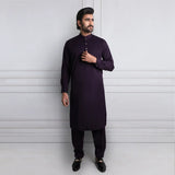 Purple Kameez Shalwar - 1654