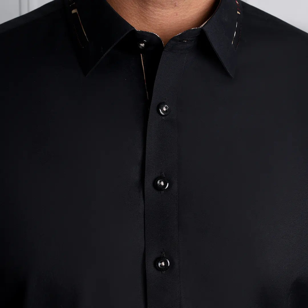 Black Kameez Shalwar - 1656
