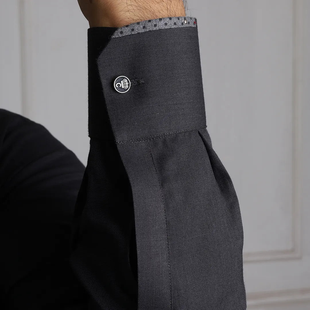 Grey Kameez Shalwar - 1665