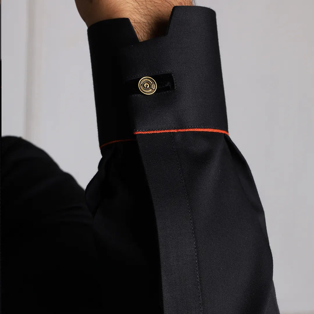 Black Kameez Shalwar - 1666