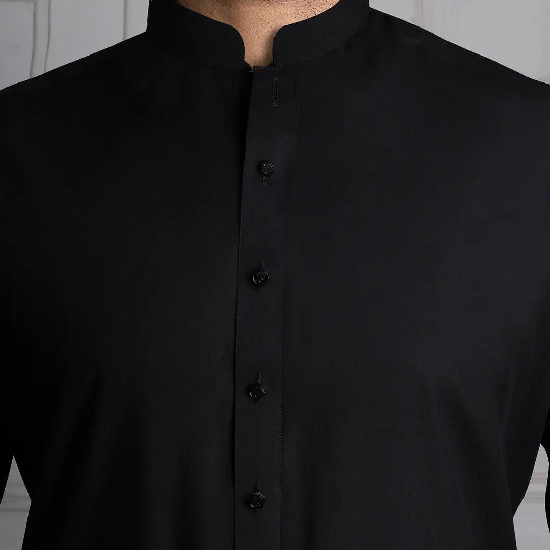 Black Kameez Shalwar - 1669