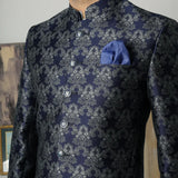 Premium Embroidered Prince Coat - PR-168 - Blue
