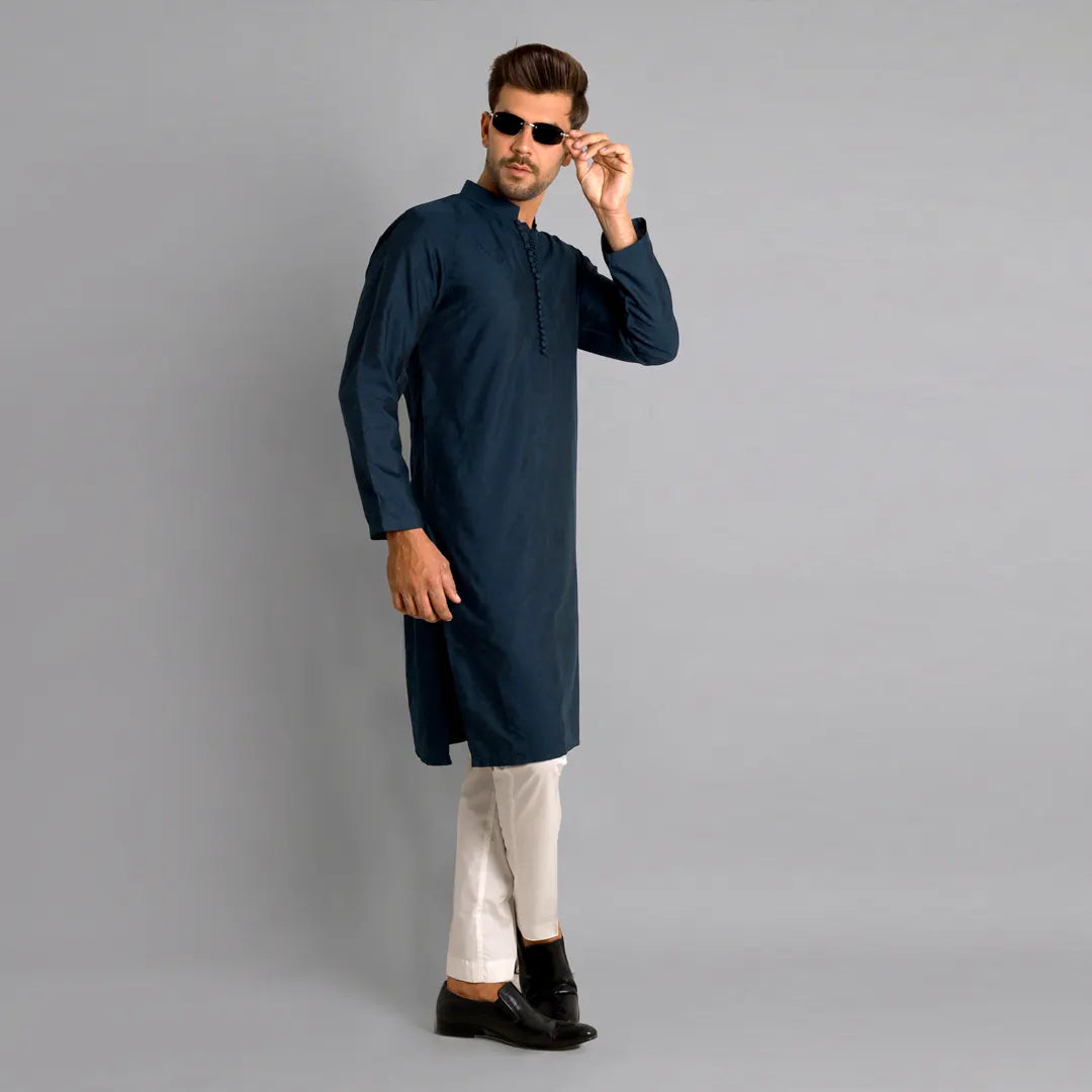 Blue Kurta Pajama - 1728