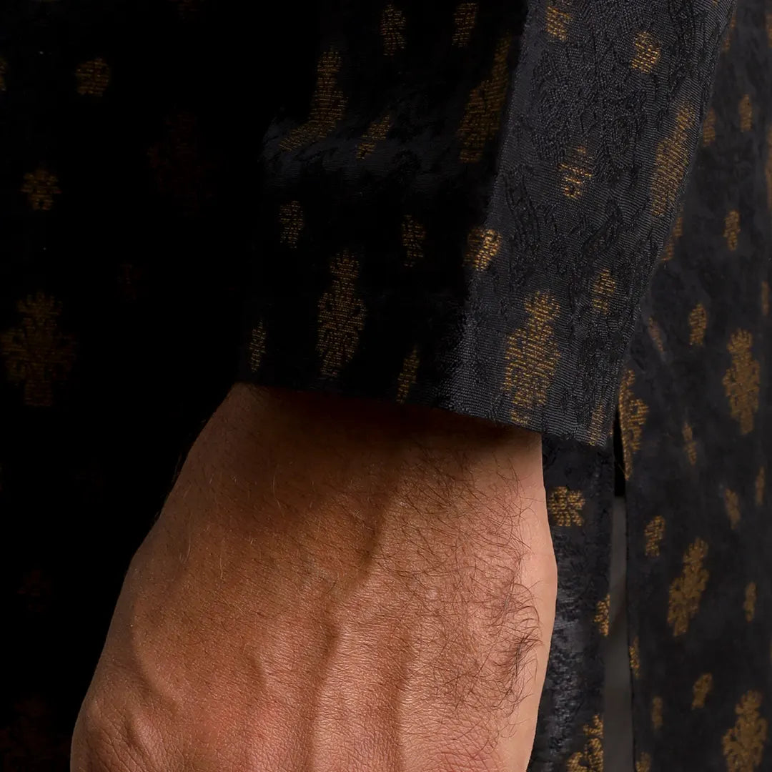 Black Kurta Pajama - 1731