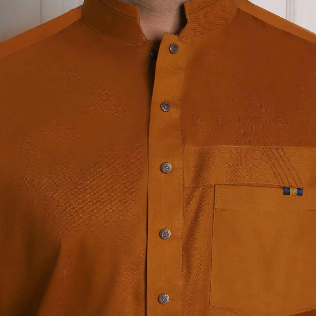 Rust Kameez Shalwar -1732