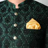 Premium Embroidered Prince Coat - PR-173 - Green