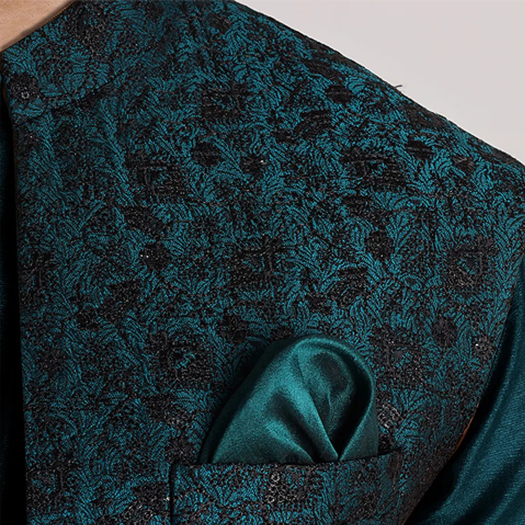 Waist Coat Emerald Green - 424