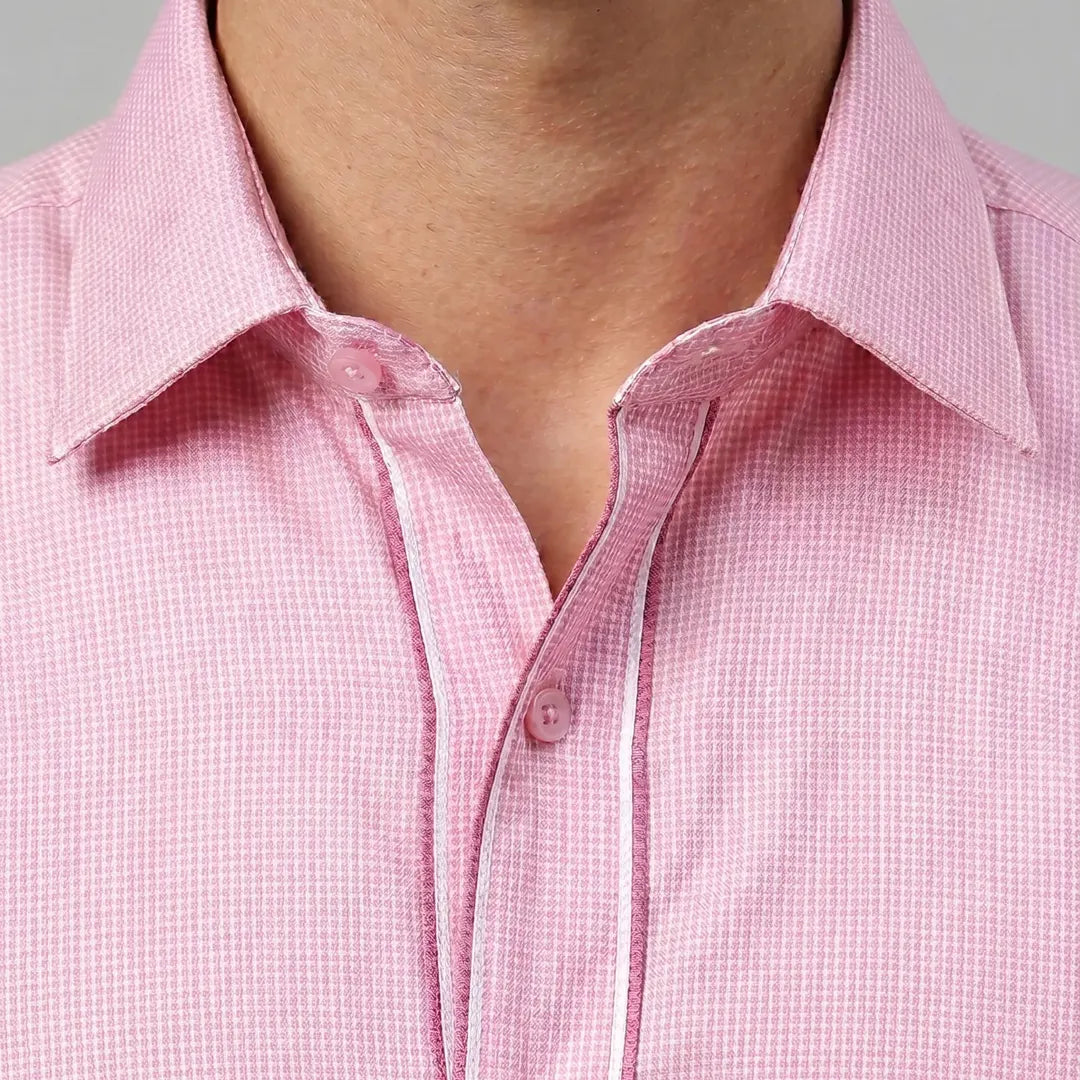 Egyptian Cotton Pink Color Shirt - SH-432