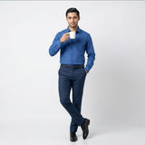 Egyptian Cotton Blue Color Shirt - SH-453