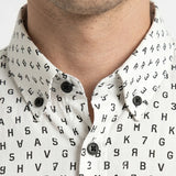 Egyptian Cotton White & Black Color Shirt - SH-628