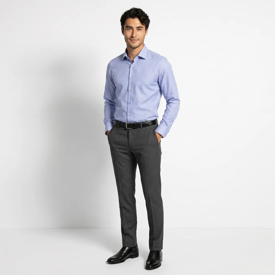 Egyptian Cotton Sky Blue Color Shirt - SH-725