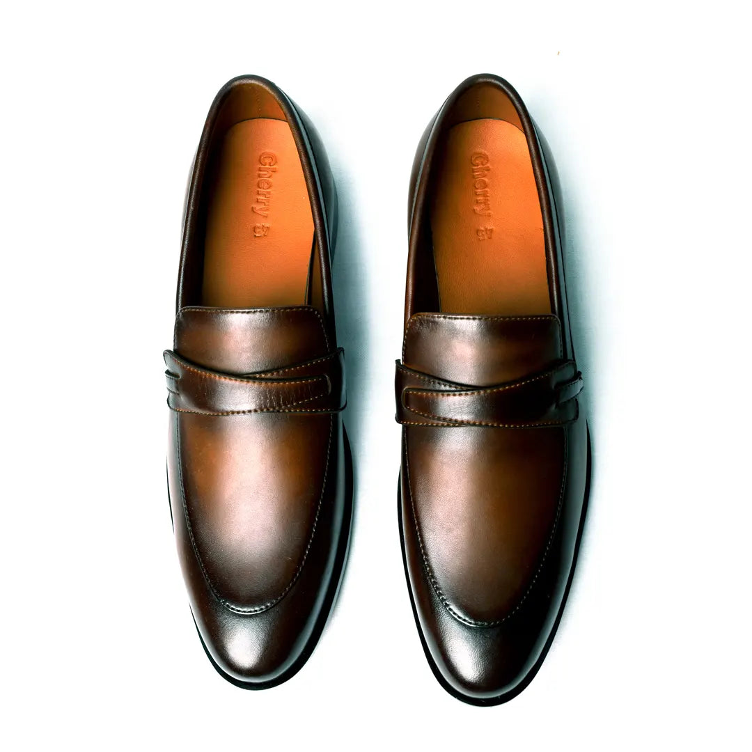 Altin Men's Brown Leather Loafer