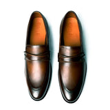 Altin Men's Brown Leather Loafer