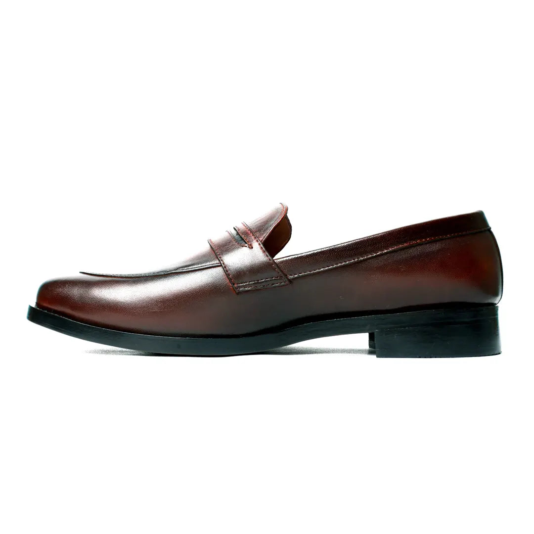 Altin Men's Tan Brown Leather Loafer