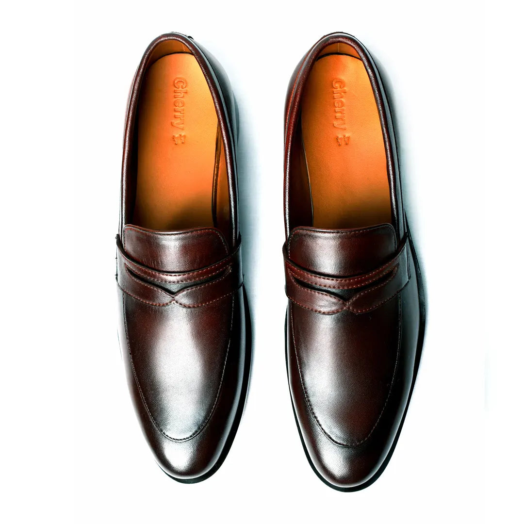 Altin Men's Tan Brown Leather Loafer