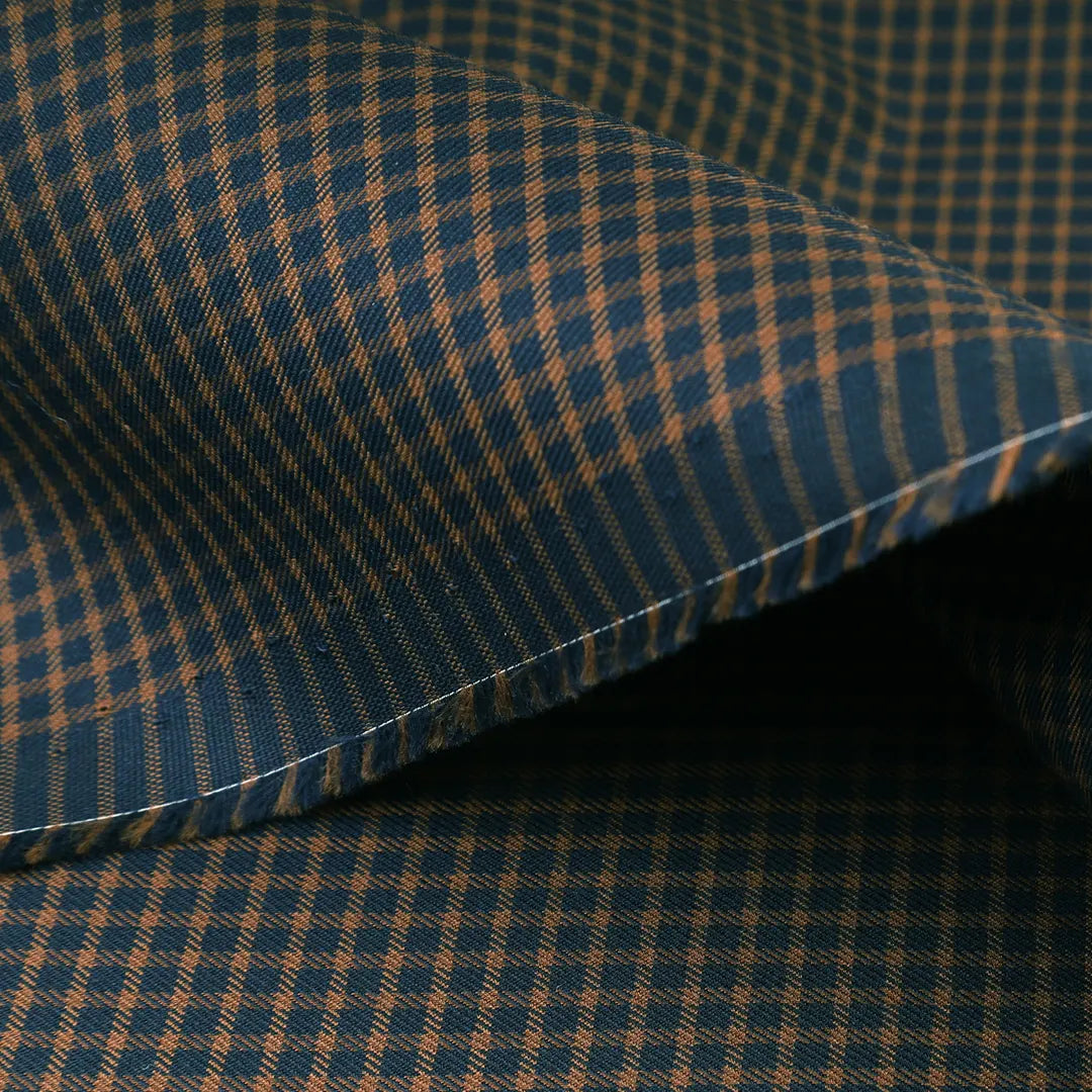 Unstitch Biscuity Check Shirt Fabric
