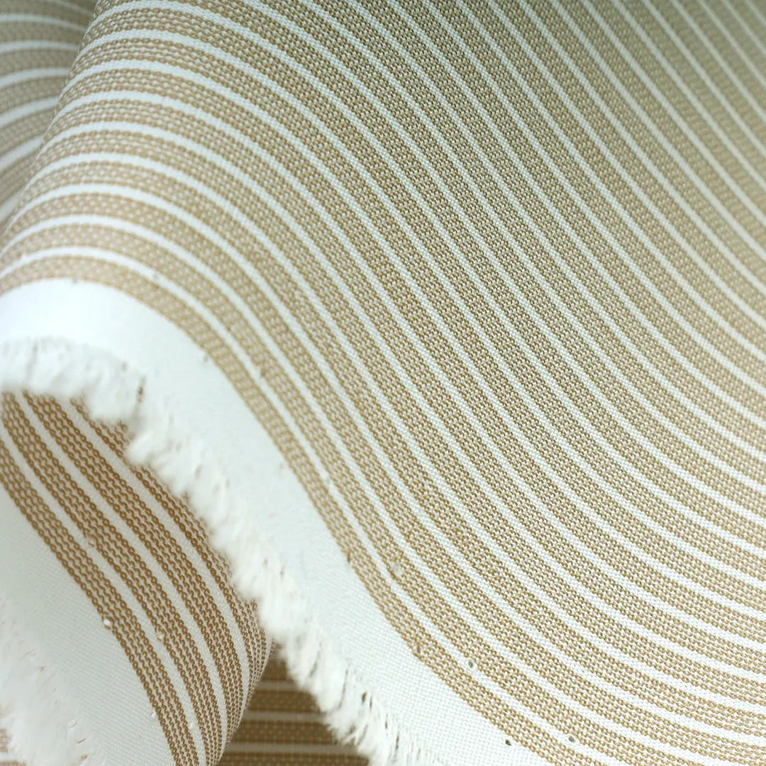 Unstitch Brown Parallel Lining Shirt Fabric