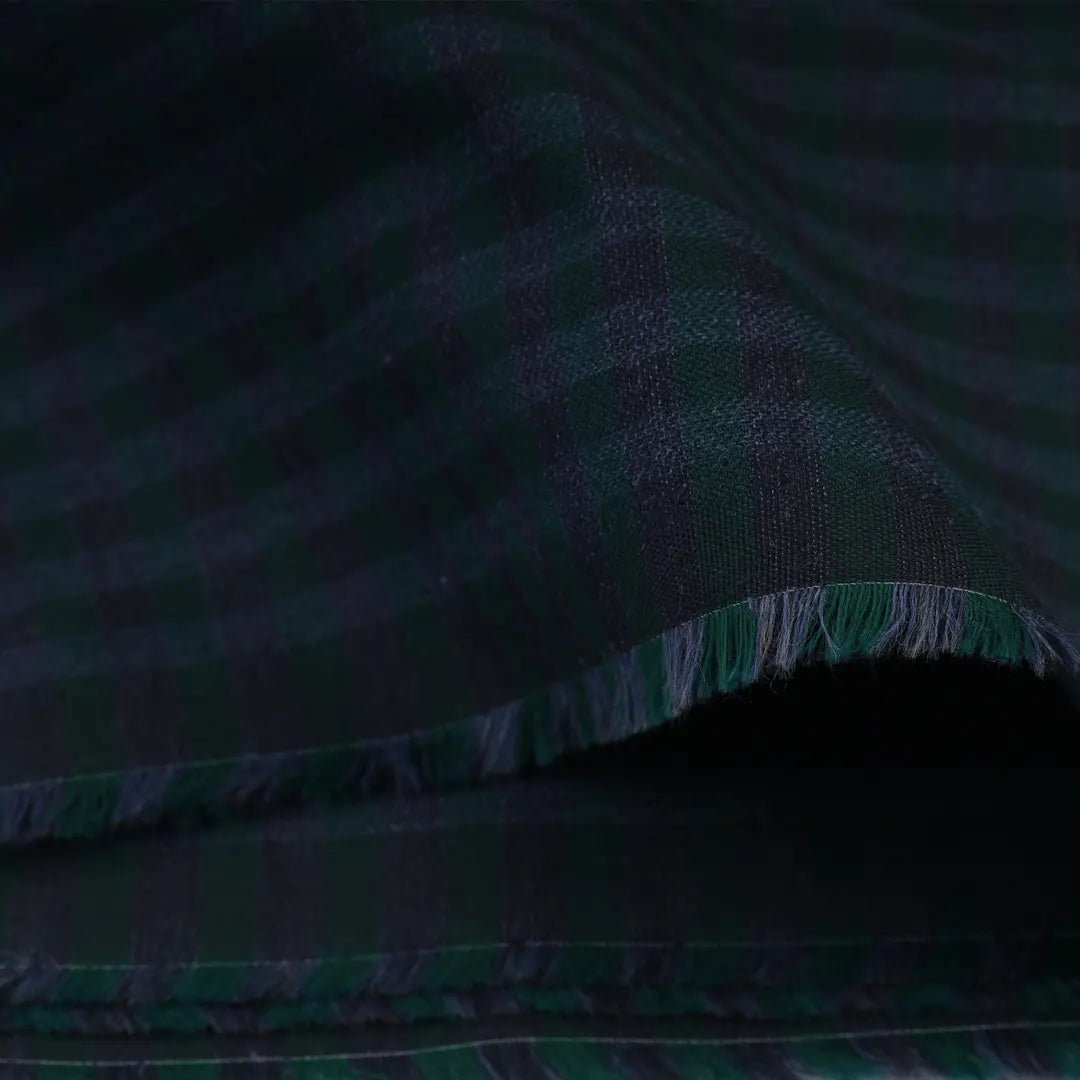 Unstitch Denim Check Shirt Fabric