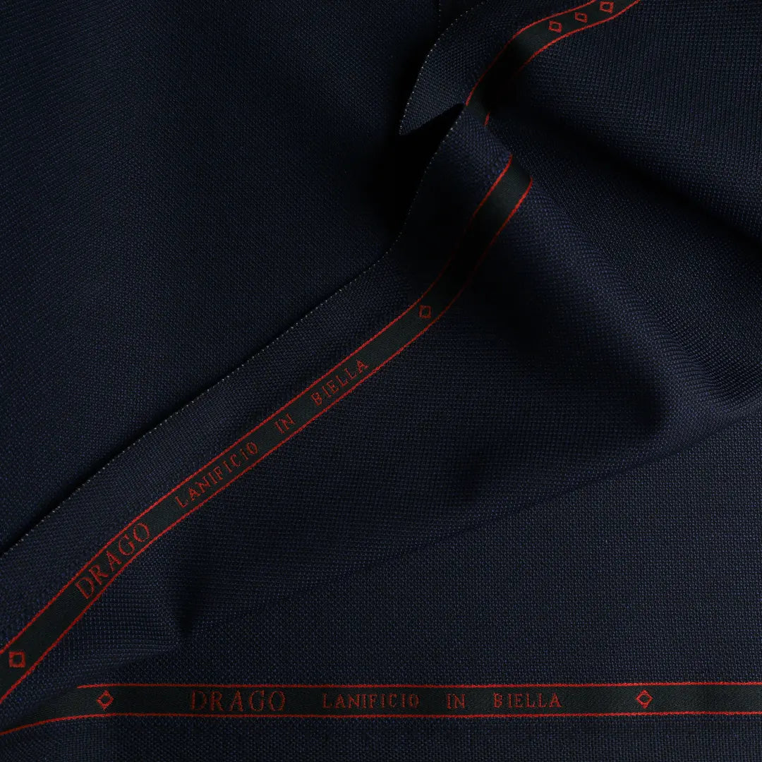 Suiting Fabric-Drago Navy Blue