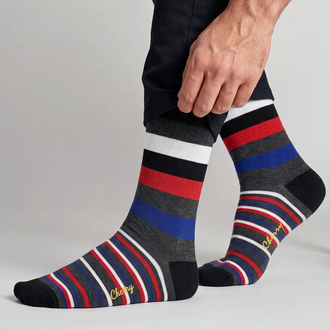 Cherry Premium Striped Socks - DS-1
