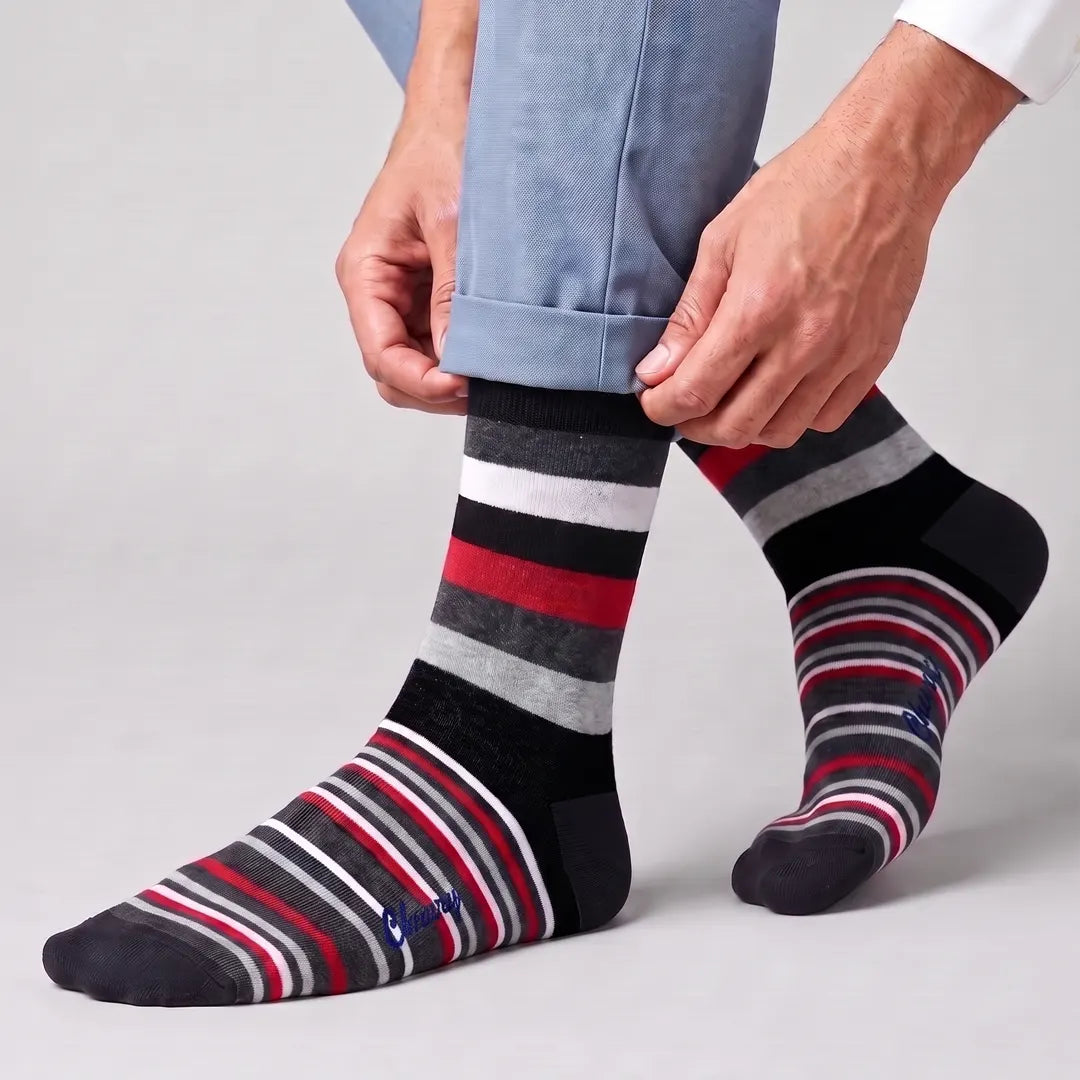 Cherry Premium Striped Socks - DS-1
