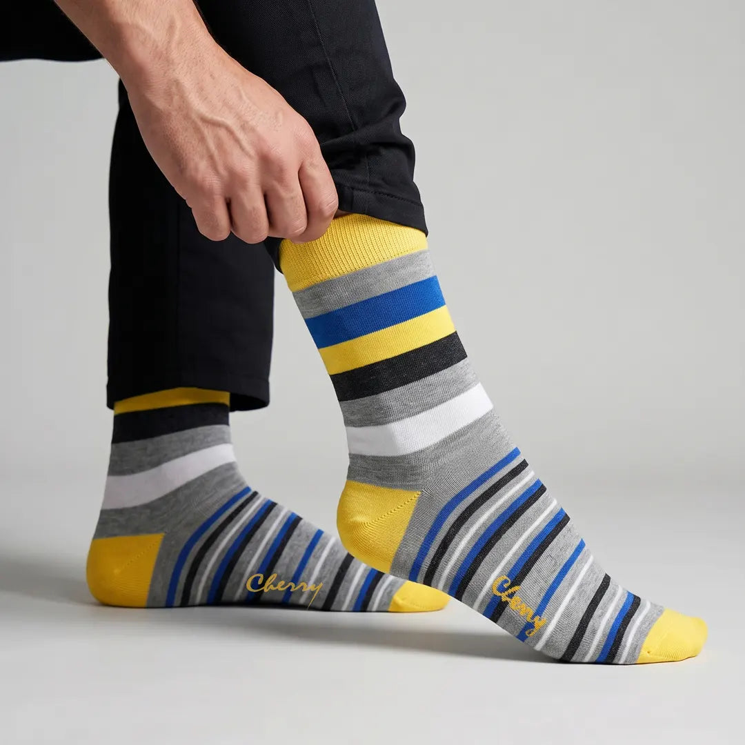 Cherry Premium Striped Socks - DS-1