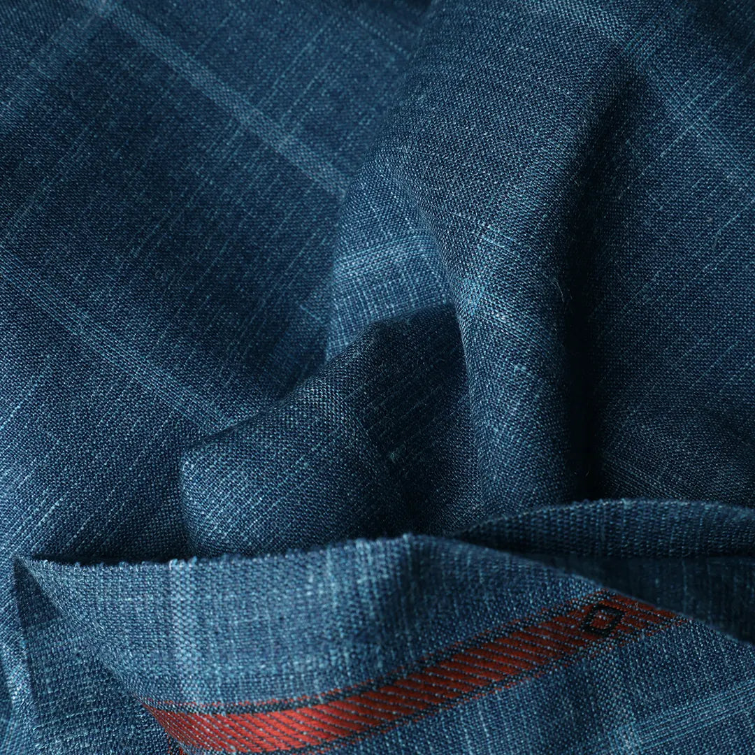 Suiting Fabric-Hopsack (Sky)