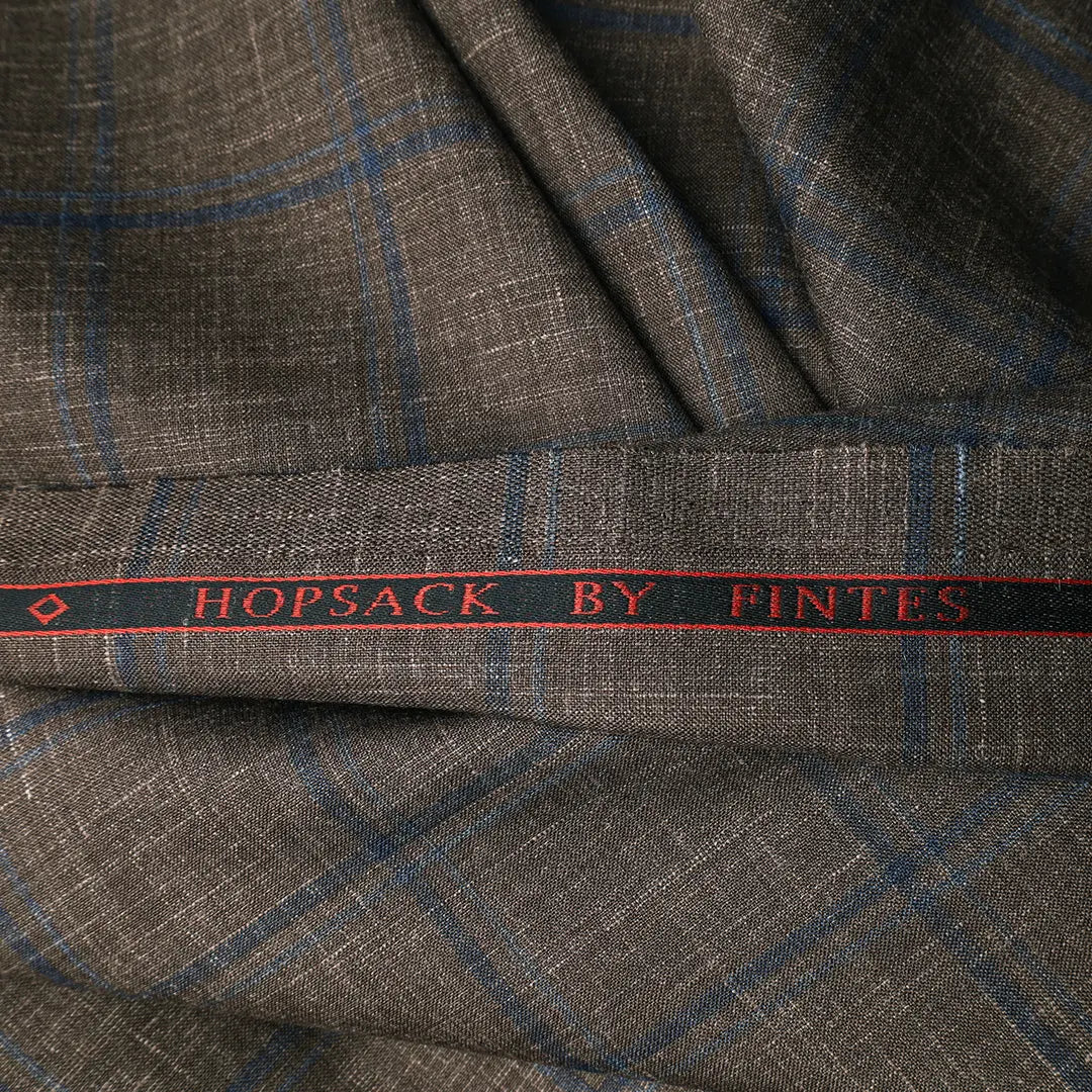 Suiting Fabric-Hopsack (Wood)