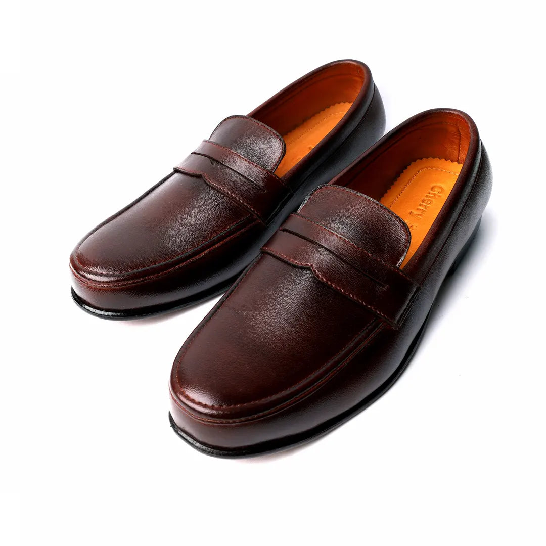 Izium Inspire Men's Brown Leather Shoes