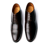 Oxford Crown  Men's Dark Wine Leather Shoes