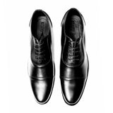 Oxford Crown  Men's Black Leather Shoes
