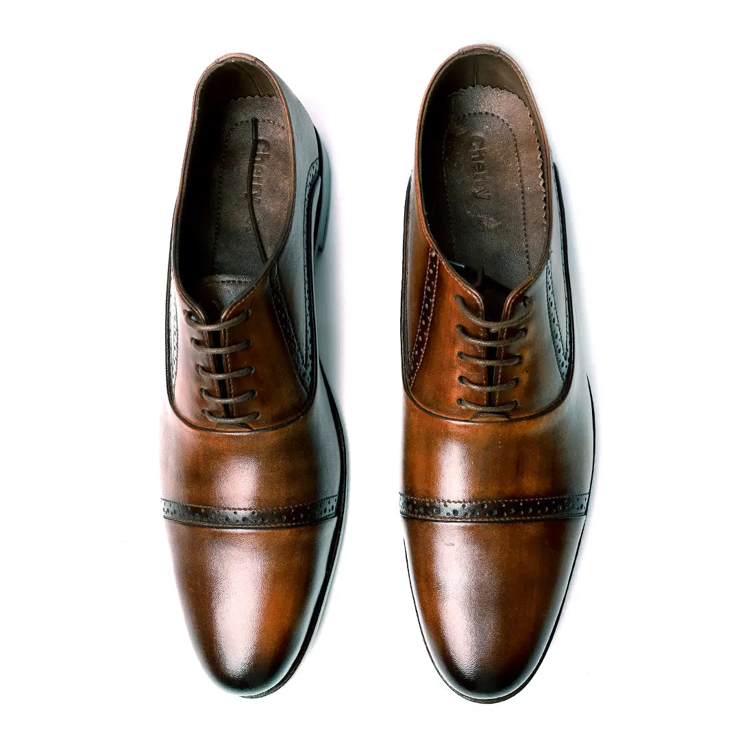 Richmond Plus Men's Brown Leather Shoes