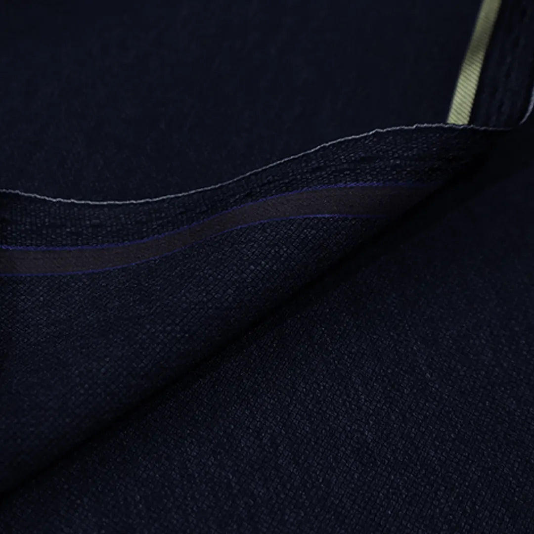 Suiting Fabric-Ss-11 (Bluish Black Self)