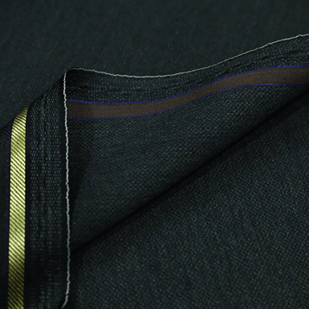 Suiting Fabric-(Ss-12 (Charcoal Grey Self)