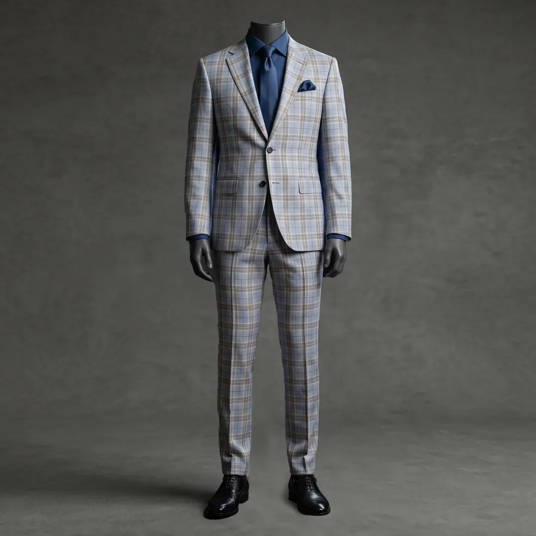 Fintes Italian Wool-Silk-Linen Hopsack Jacket - SU 06