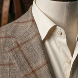 Fintes Italian Wool-Silk-Linen Hopsack Jacket - SU 13