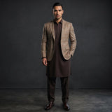 Fintes Italian Wool-Silk-Linen Hopsack Blazer - 02