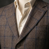 Fintes Italian Wool-Silk-Linen Hopsack Blazer - 05