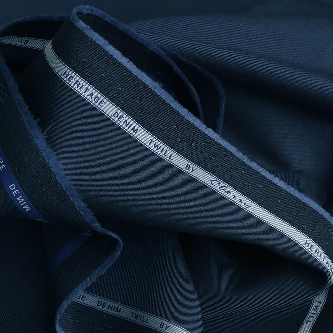 Unstitch Kameez Shalwar Egyptian Cotton - Heritage Denim Twill