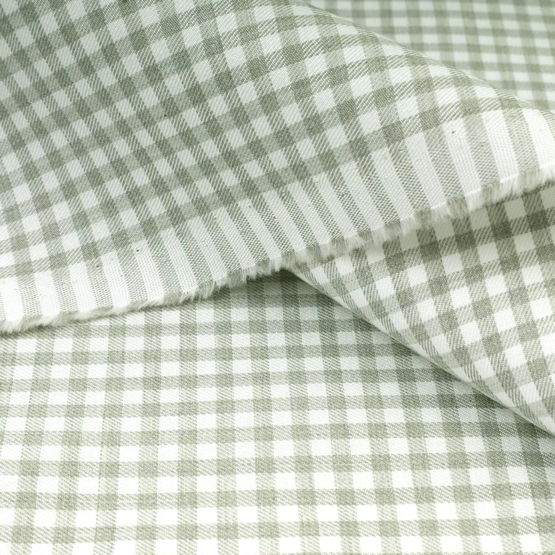 Unstitch Pistachio Check Shirt Fabric