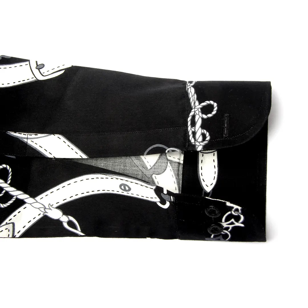 Cotton Black Shirt - SH-670