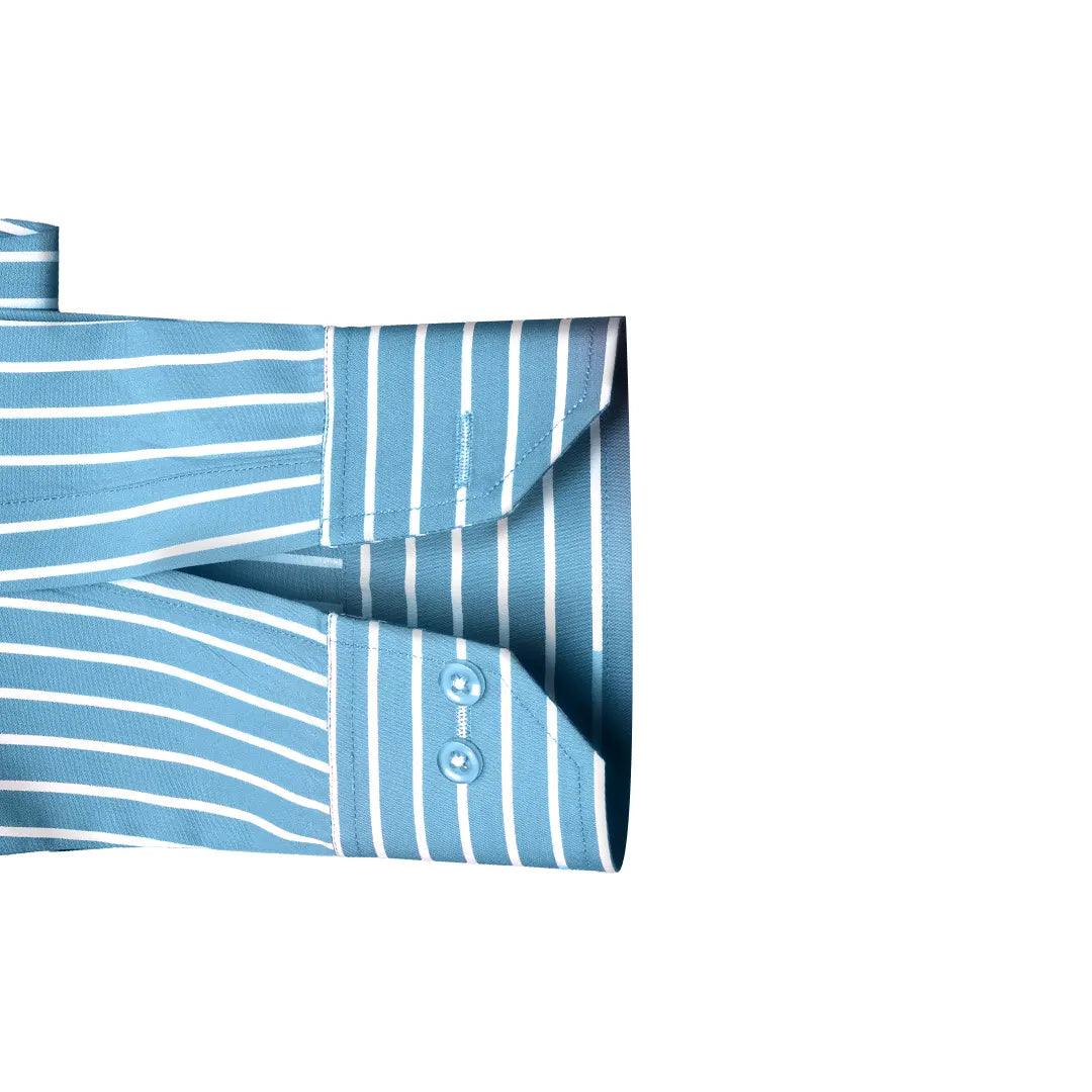 Cotton Sky Blue Shirt - SH-677