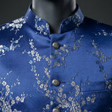 Modern Royal Blue Sherwani with Intricate Cut Dana Work - SW 128