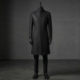 Modern Black Sherwani with Intricate Cut Dana Work - SW 366