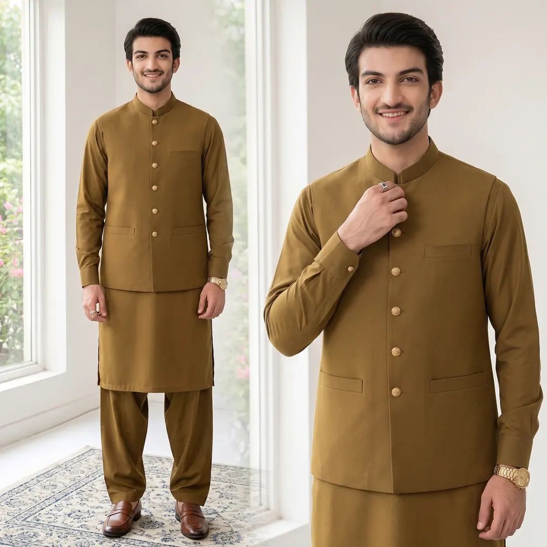 Waist Coat Gold - 1009